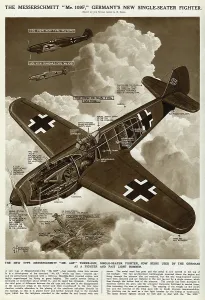 109f: Messerschmitt ME 109F fighter plane by G. H. Davis