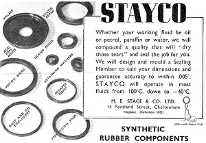 Stace: M.E.Stace & Co. Synthetic Rubber Components