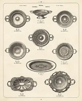 Wurttembergische: Metal baskets, platters and bowls