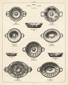 Wurttembergische: Metal baskets, platters and bowls