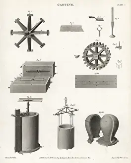 Trowel: Metal casting equipment