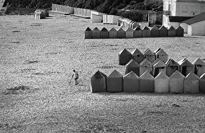Seaton: Metal detector, Seaton, Devon