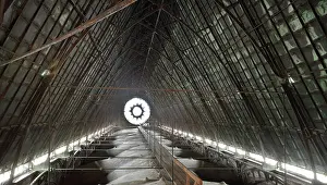 Debret: Metal roof structure, Basilique Saint-Denis, Saint-Denis