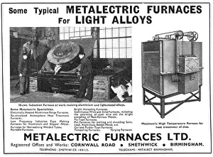 Smethwick: Metalectric Furnaces Ltd. Smethwick. Industrial Furnaces