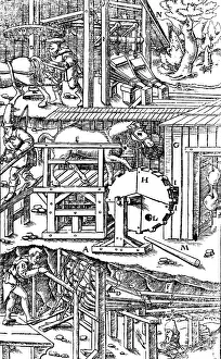 1555: De Re Metallica, Ventilation of Mines, 16th Century