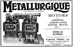 Metallurgique: Metallurgique Aero Engines - Concessionaires Warwick Wright