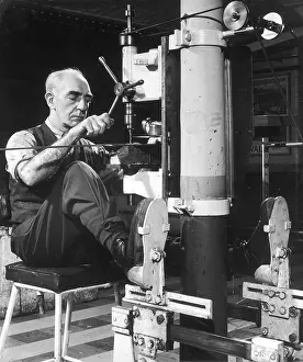 Experience: A metalworker operating a drill