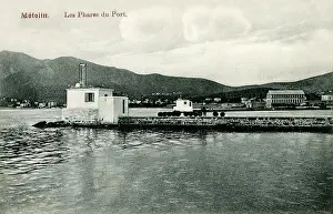 Lesbos: Metelin - Lighthouses of the Port, Lesbos, Greece