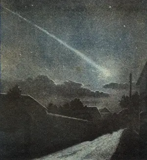 Meteorites: Meteorite burning up in the atmosphere