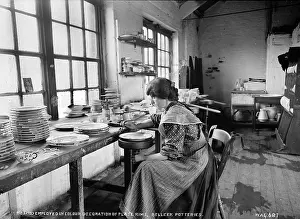 Decorating: Method Employed in Colour Decoration of Plate Rims, Belleek