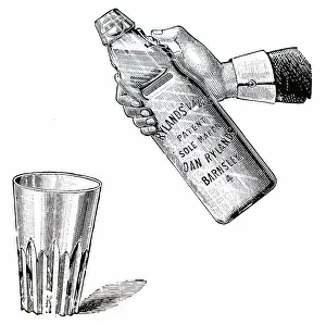 Invented: method of opening a globe-stoppered mineral water bottle