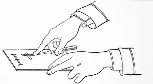 Pills: Method of rolling a pill cylinder on a graduated pill tile