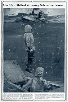 Surfacing: Method of saving submarine seamen by G. H. Davis