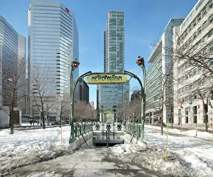 Guimard: Metro station, Victoria Square, Montreal, Quebec, Canada