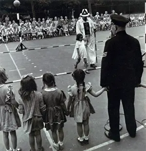 Belisha: Metropolitan Police officers teaching road safety