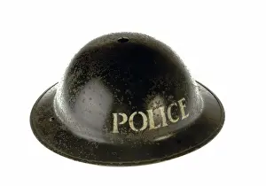 Metropolitan Police tin helmet