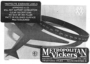 Metrovick: Metropolitan Vickers Traffolyte Engraved Labels