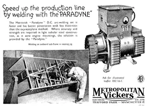 Metrovick: Metrovick PARADYNE Arc Welding Set