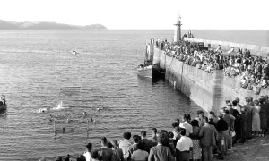 Mevagissey: Mevagissey, Water Polo c1955