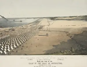 Lcgr1910: Mexican American War. Camp of the US Army