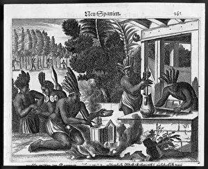 Aztecs: Mexicans Making Drink