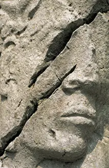 Countenance: MEXICO. Palenque. El Palacio. Bas-relief with