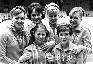 Gymnasts: Mexico?City, Mexico. Soviet gymnasts