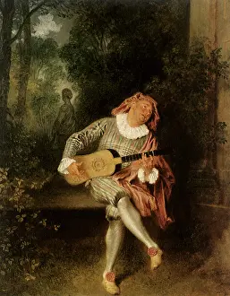 Watteau: Mezzetin, by Watteau