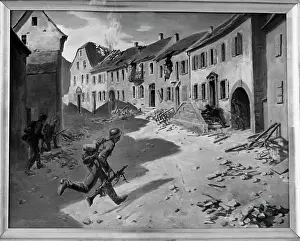 Wird: MG is placed in position by Alfred Gerstenbrand 1941