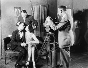 Easton: MGM director Edmund Goulding (back left), ?