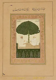 Mullah: Mian Mir seated with Mullah Shah