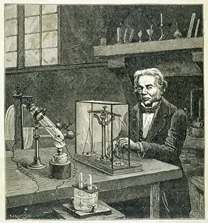 Faraday: Michael Faraday Establishing the Law of Electrolysis