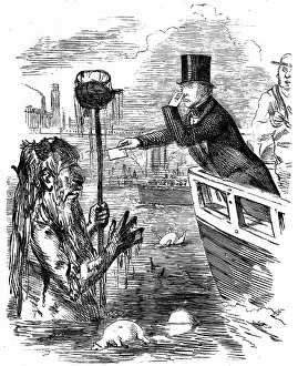 Photo Researchers: Michael Faraday and Father Thames, 1855