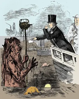 Photo Researchers: Michael Faraday and Father Thames, 1855