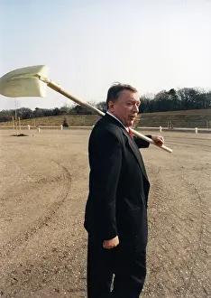 Himmel: Michael Haupl with spade