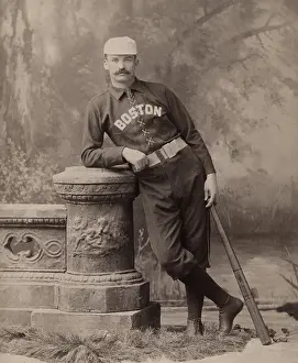 Outfielder: Michael Kelley, called King Kelly, posing