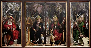 Altarpiece: Michael Pacher (1435-1498). Austrian painter. Altarpiece of