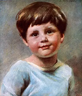 Hitchens: Michael - portrait of a boy by Alfred Hitchens
