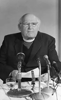 Microphones: Michael Ramsey, Archbishop of Canterbury