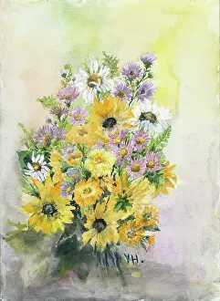 Michaelmas: Michaelmas Daisies and Marigolds etc