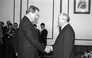 Vranitzky: Michail Gorbachev and Franz Vranitzky, 1988