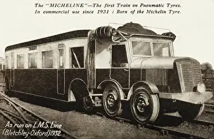 Bletchley: The Micheline - a train on pneumatic tyres