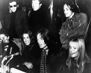 Overdose: Mick Jagger at press conference, Sydney, Australia