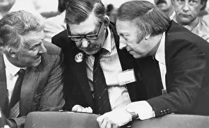Lifelong: Mick McGahey with Arthur Scargill and Peter Heathfield