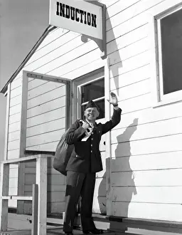 Corehistory1012: Mickey Rooney, at his Army induction, 1944?