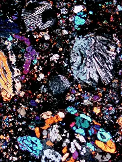 Chondrite: Microscope image of chondrite