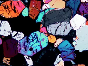 Achondrite: Microscope image of the Lodran meteorite