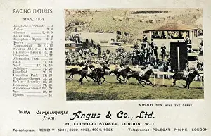 Fixtures: Mid-Day Sun winning the Epsom Derby, 1937