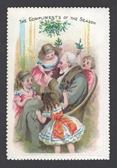 Grandchildren: Mid-Victorian Christmas Card
