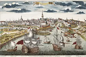 Dutchmen: Middelbourg in 18th c. Engraving